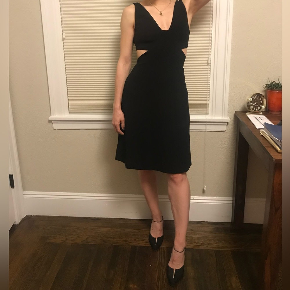 Theory cutout little black dress